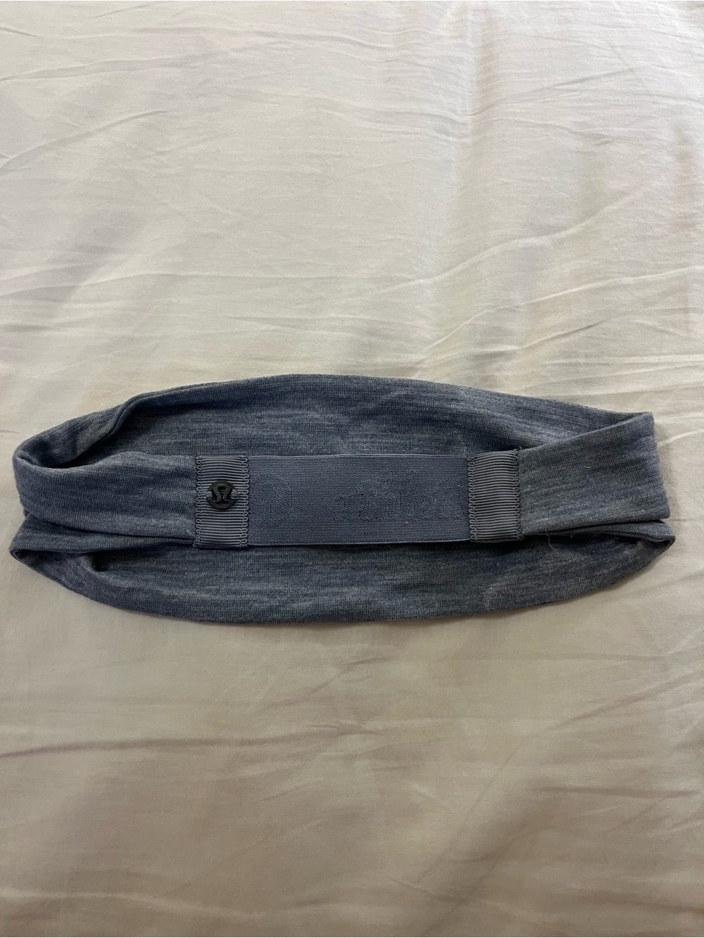 lululemon athletica Navy Gray Stretch Performance Headband